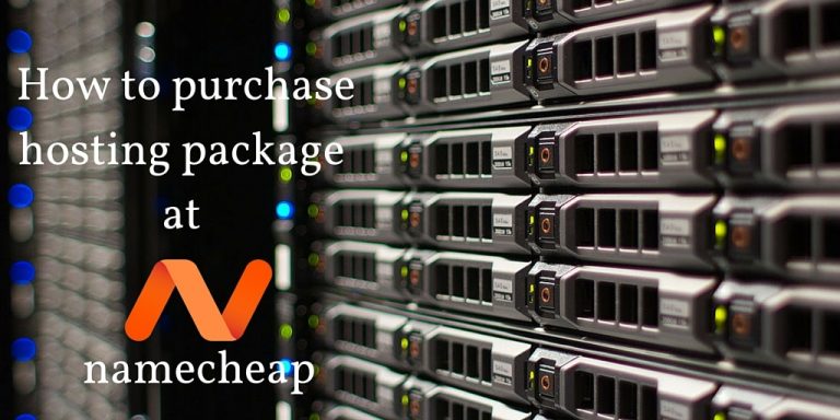 Purchase Namecheap Hosting package