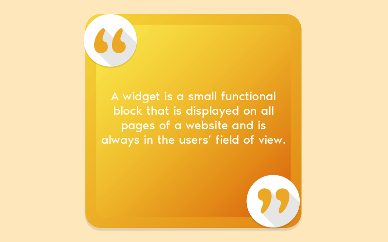 What is a widget