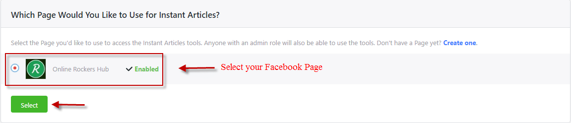 Facebook pages associated with your facebook account
