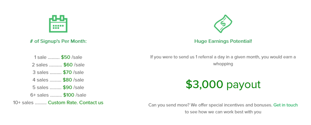 Greengeeks affiliate payment