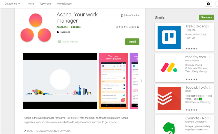 Asana app