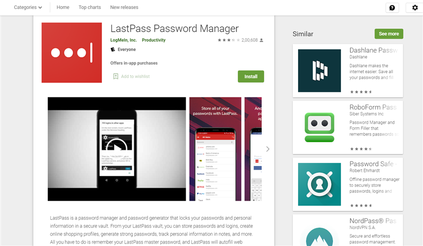 Lastpass app