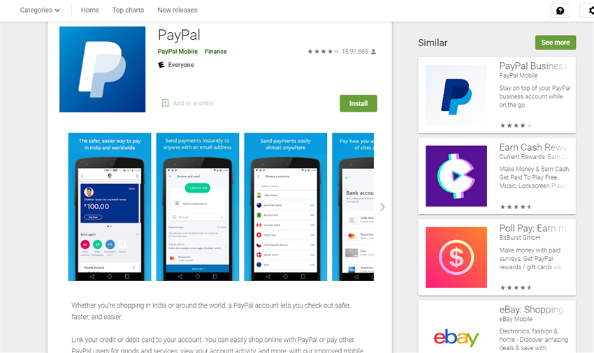 Paypal app