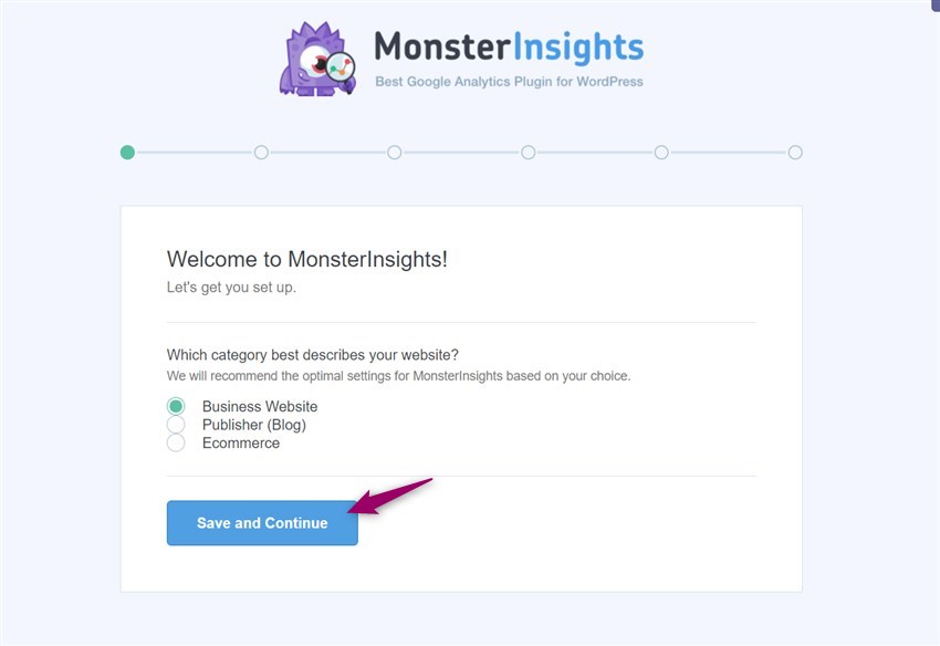 Launch monsterinsights