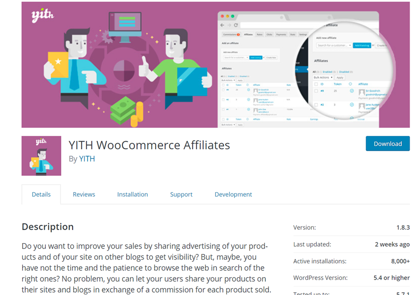 Yith woocommerce affiliates