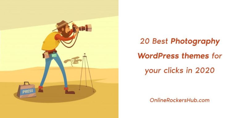 20 Best Photography WordPress themes for your clicks in 2020