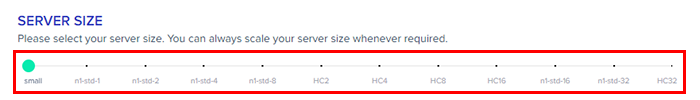Server size