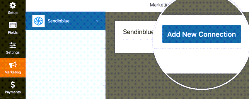 Sendinblue add-on installed