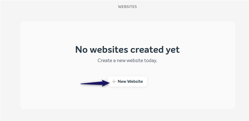 Create a new website