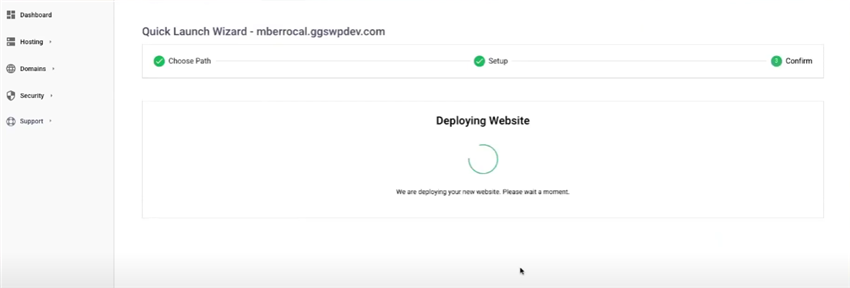 Greengeeksis deploying a website