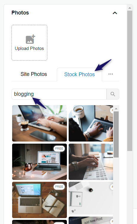 Blogging stock photos