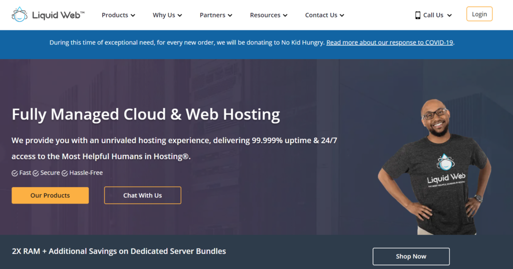 Liquid web hosting