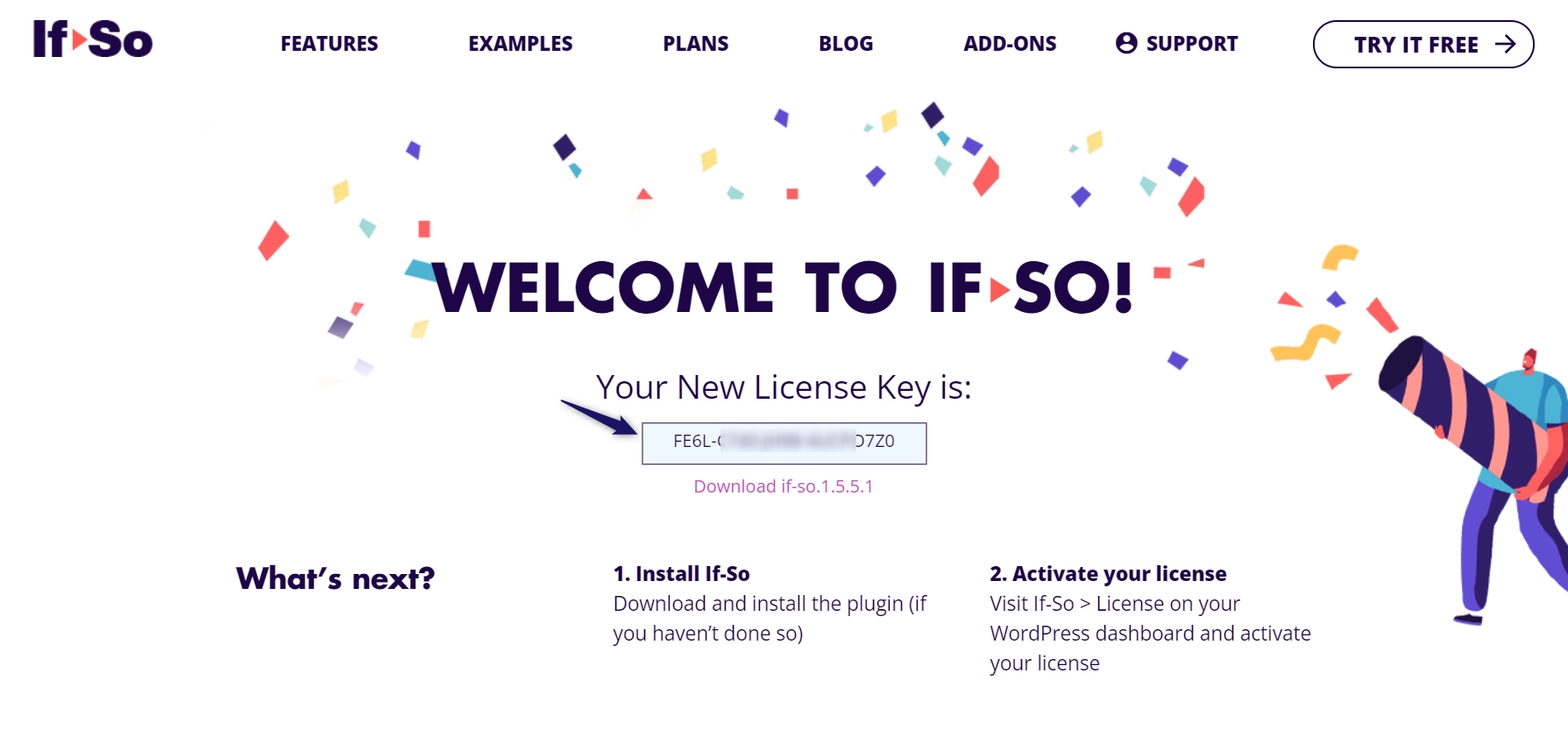 If-so license key