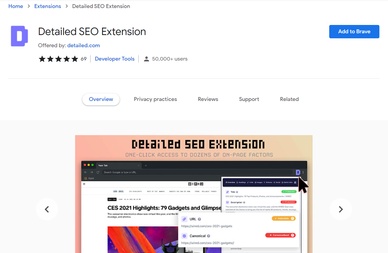 detailed seo extension