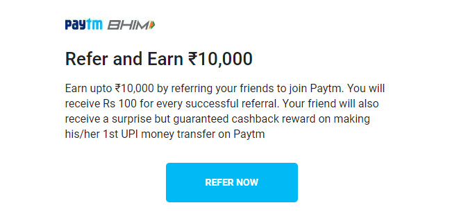 Paytm referral program