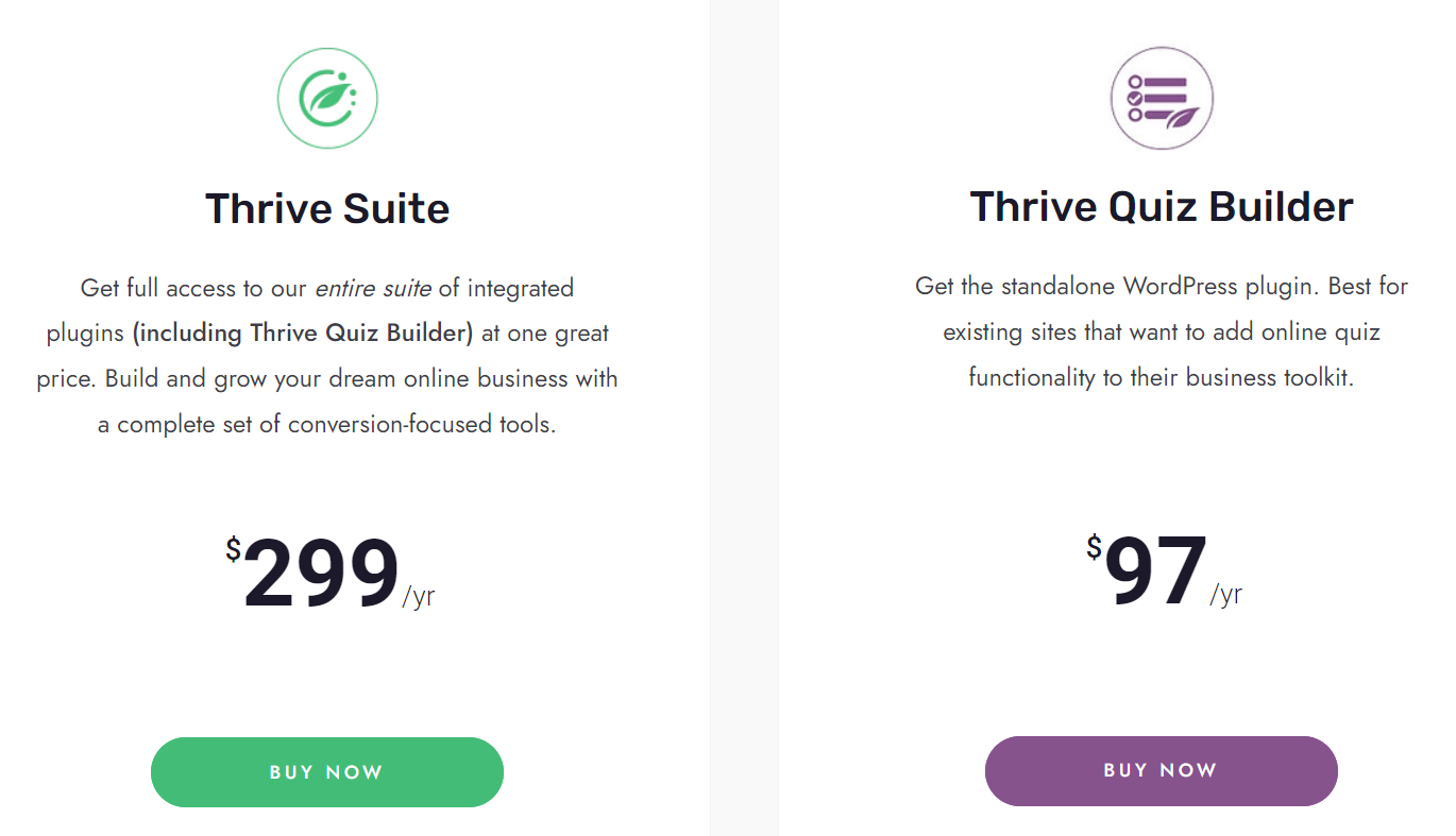 Thrive quiz builder review