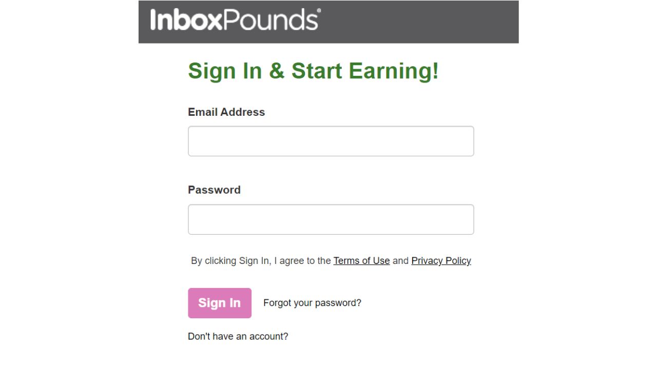 Inboxpounds sign up
