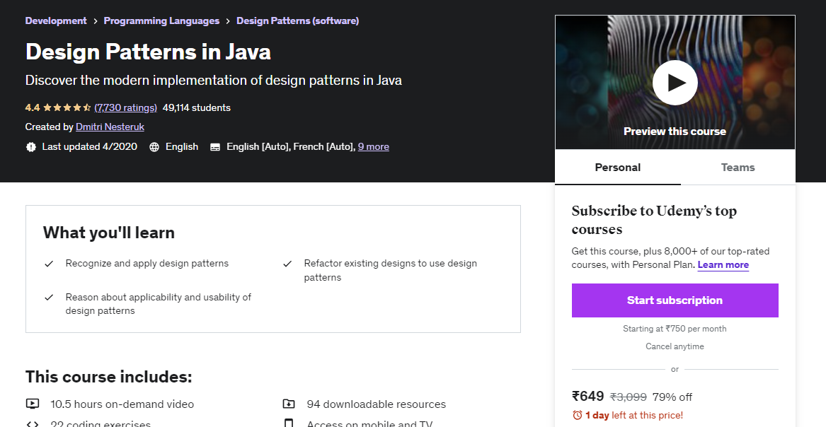 Design Patterns in Java