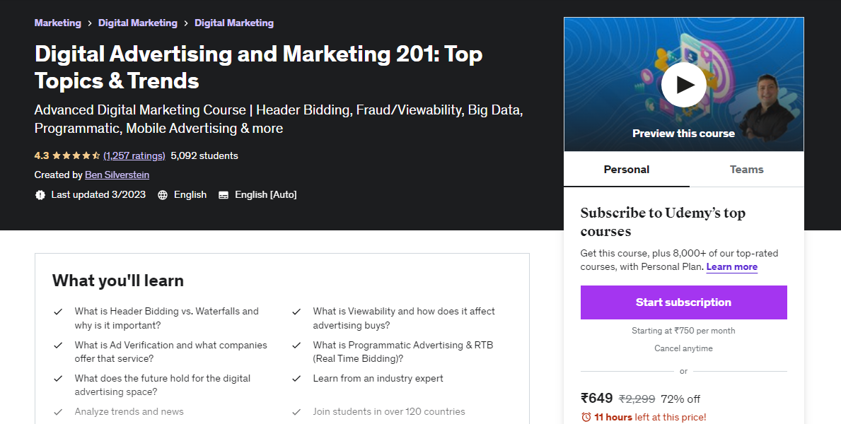 Digital Advertising and Marketing 201: Top Topics & Trends