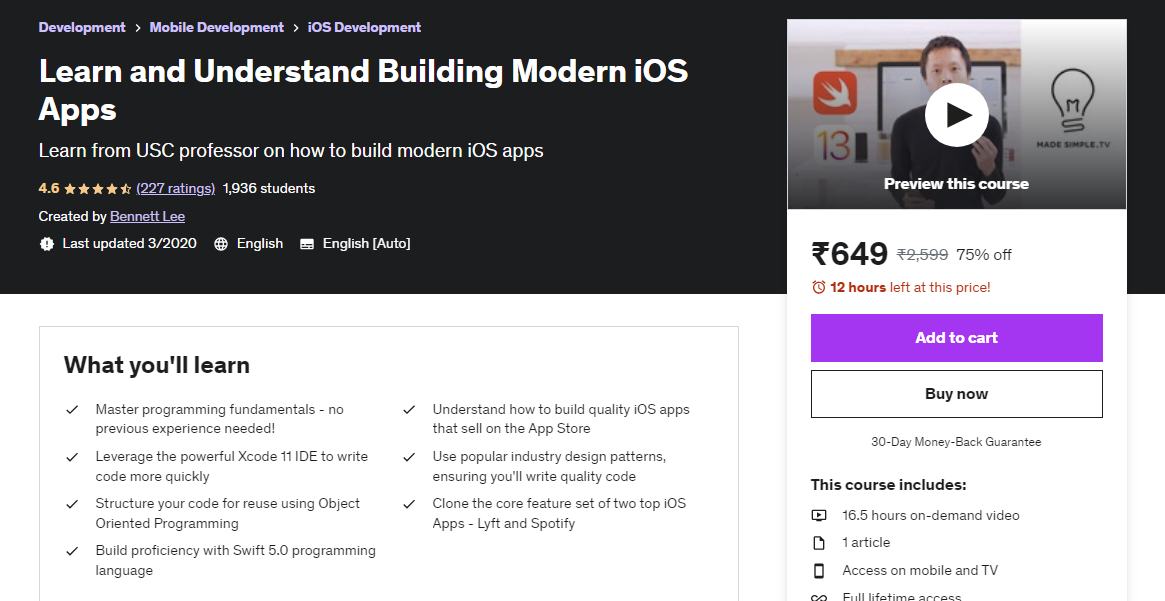 Learn and understand building modern ios apps