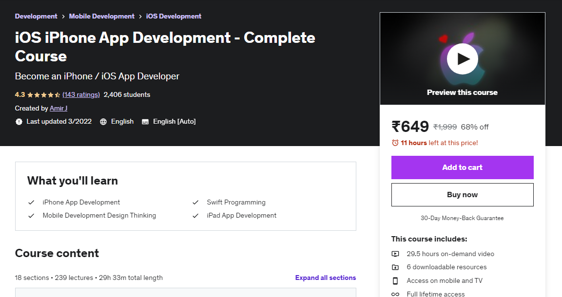 Ios iphone app development - complete course