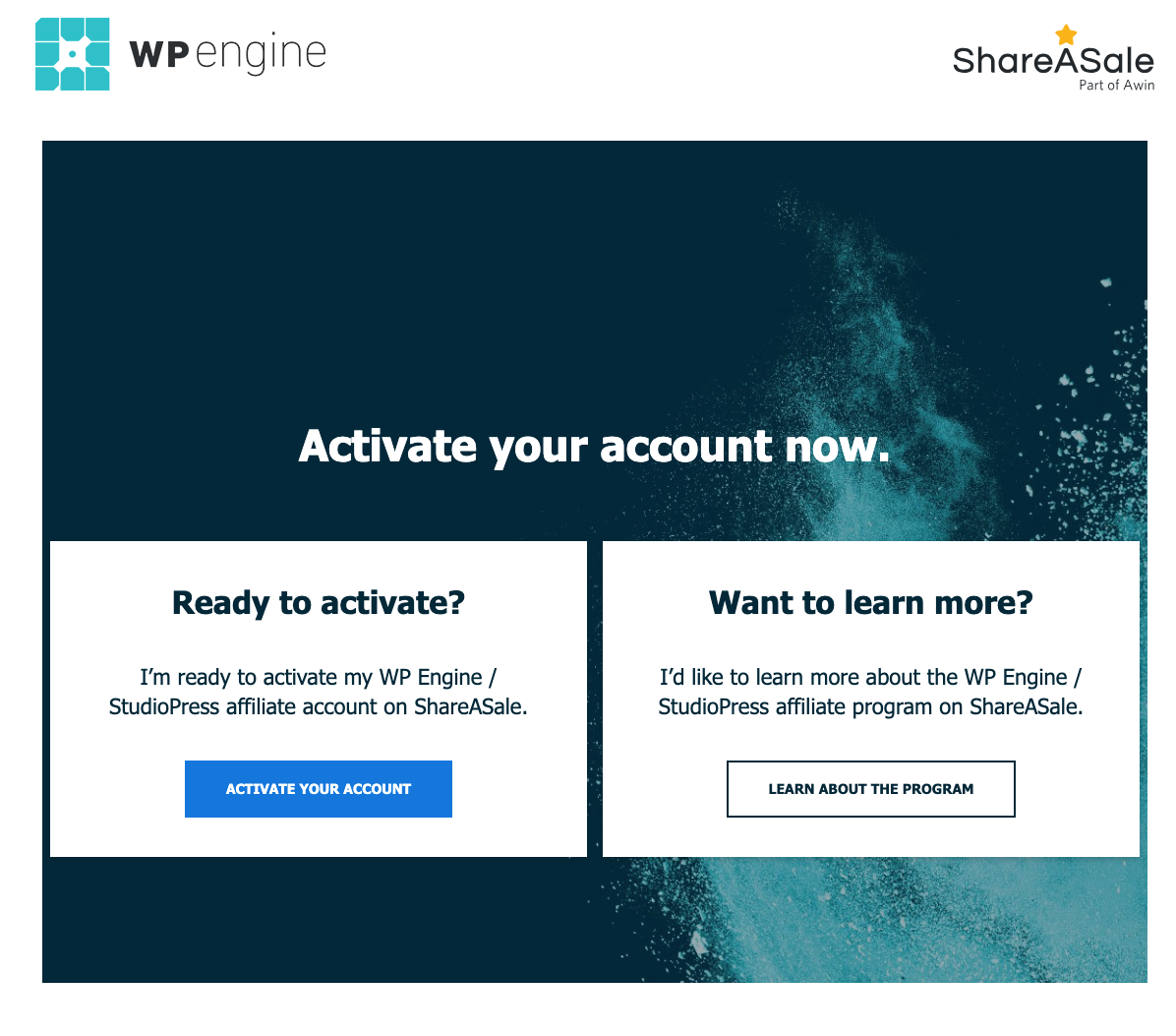 WP Engine affiliate program - ShareASale