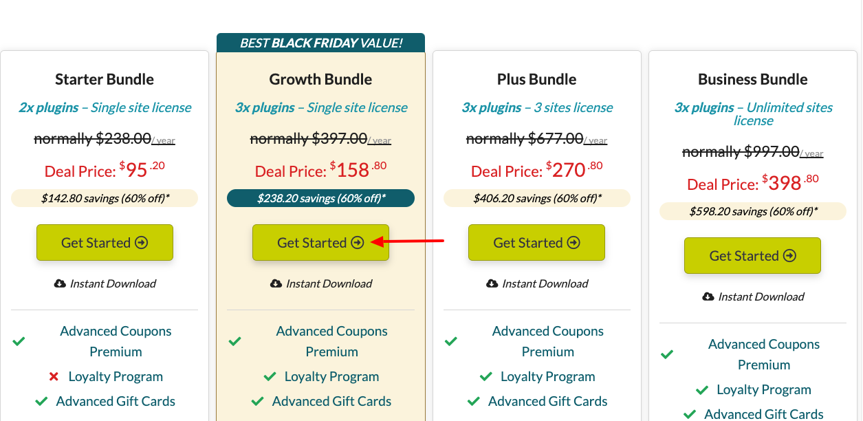 Choose Advanced Coupons Black Friday offer