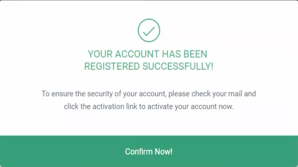 Designcap account registered successfully