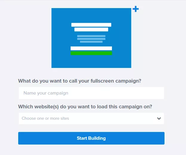 Enter the campaign details while creating campaign at optinmonster