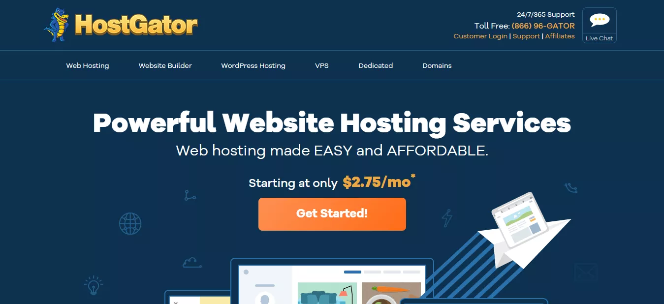 Hostgator affiliate site