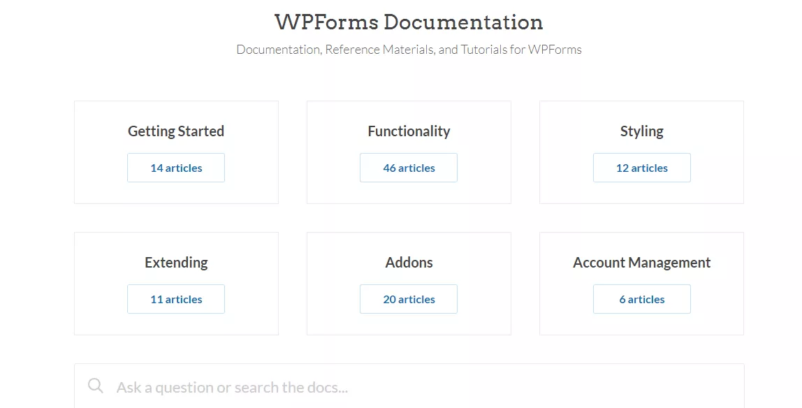 Wpforms documentation
