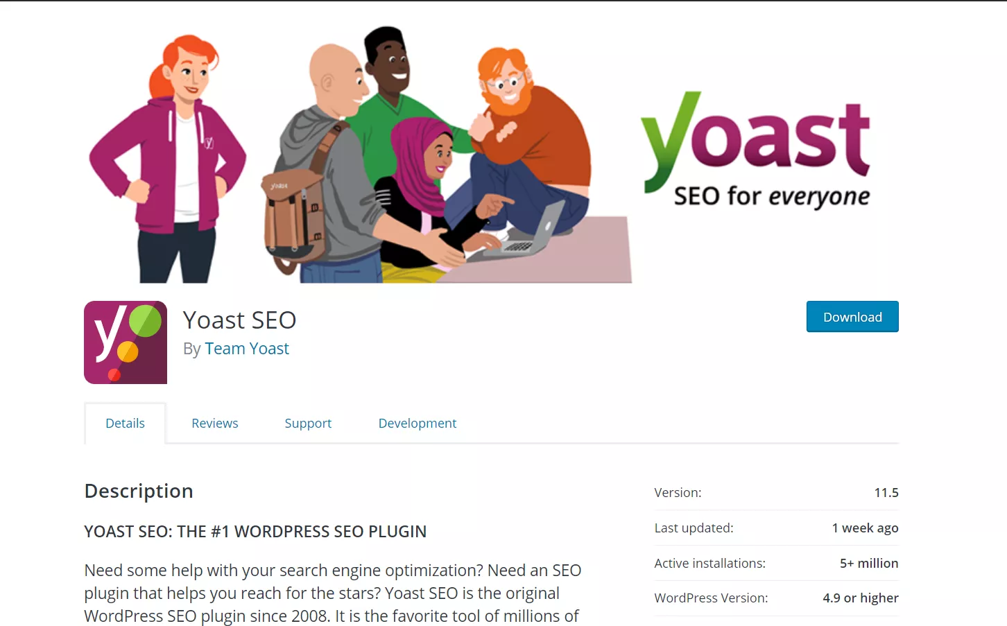 Yoast free wordpress plugin