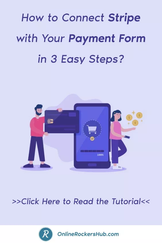 How to connect stripe with your payment form in 3 easy steps? Pinterest image