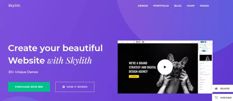 skylith - best wordpress portfolio theme