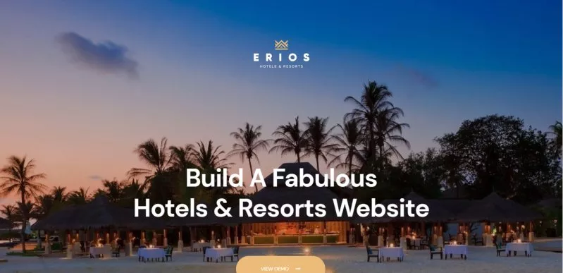 Erios - best wordpress hotel theme