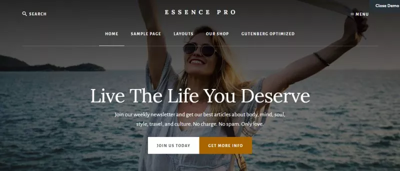 Essence pro - best wordpress hotel theme