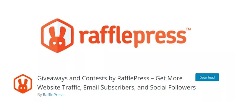 Rafflepress wordpress plugin (free version)