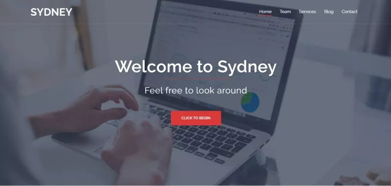 Sydney - best free wordpress one page theme