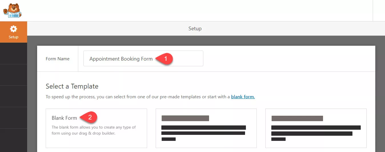 Wpforms create appointment booking form