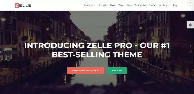 Zelle - zerif lite - best free wordpress one page theme
