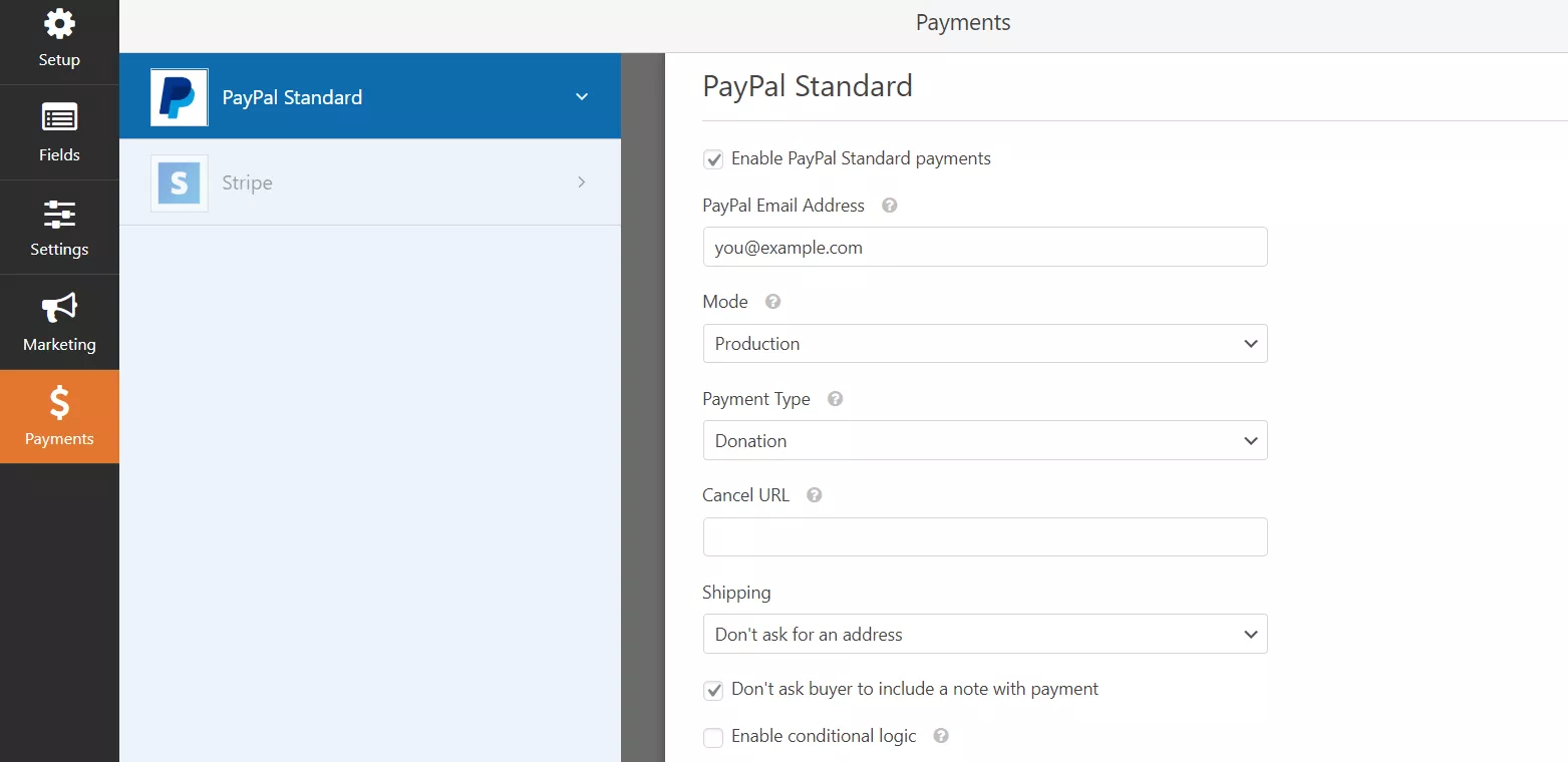Paypal final config